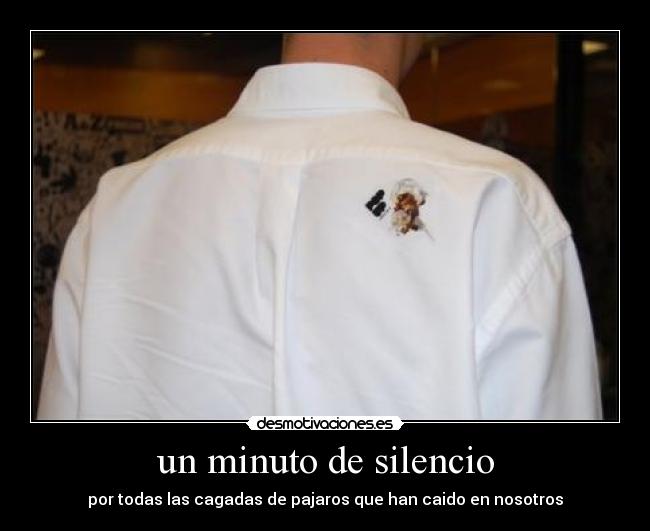 un minuto de silencio -