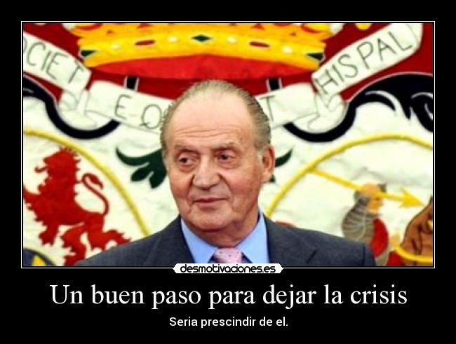 Un buen paso para dejar la crisis -