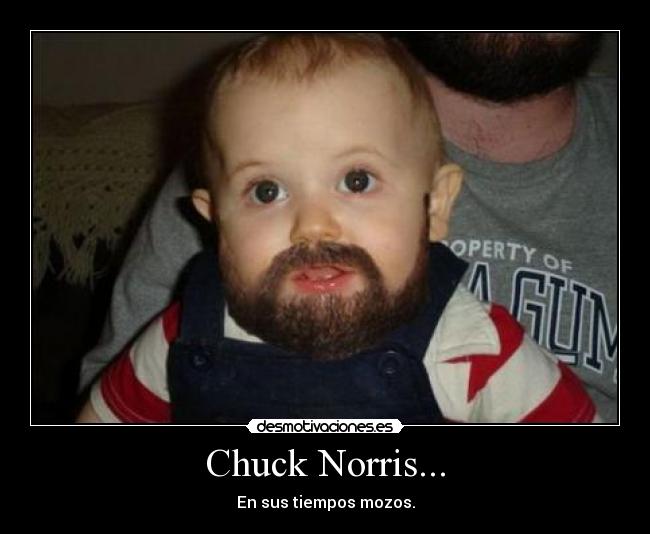 Chuck Norris... - En sus tiempos mozos.