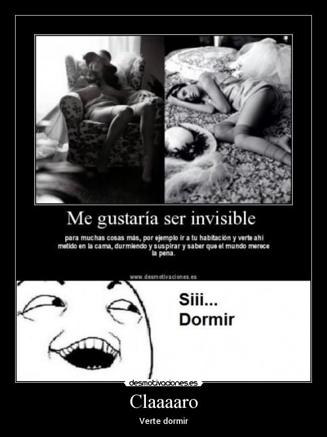 Claaaaro - Verte dormir