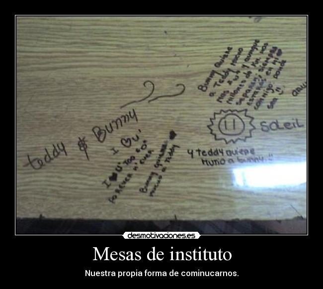 Mesas de instituto -