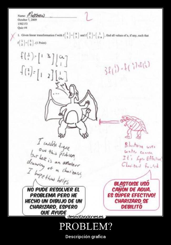 PROBLEM? - Descripción grafica