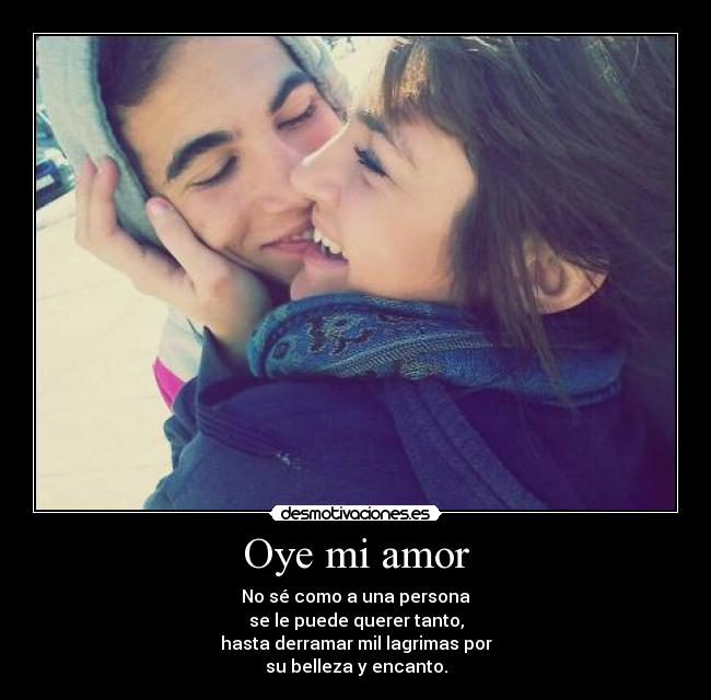Oye mi amor -