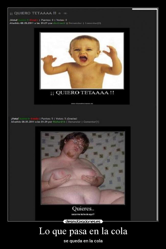 Lo que pasa en la cola - 