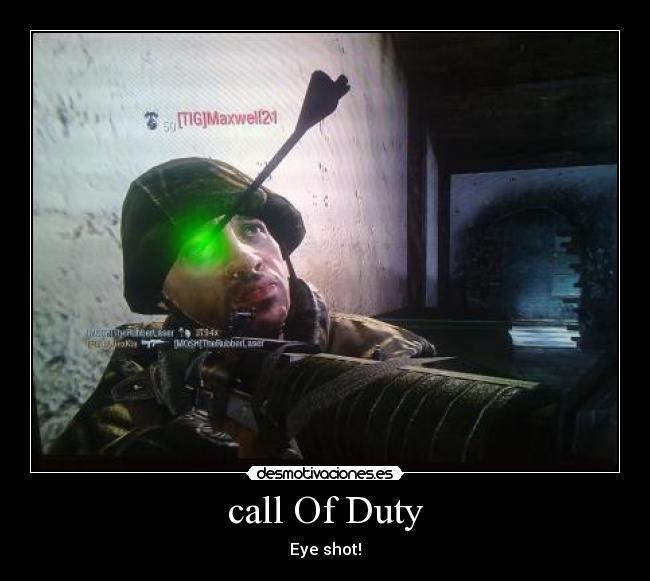 call Of Duty - Eye shot!