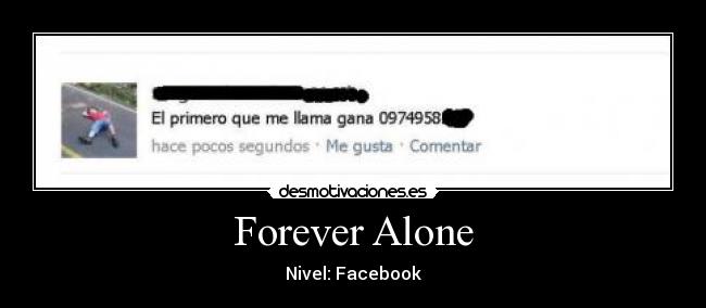 Forever Alone - Nivel: Facebook