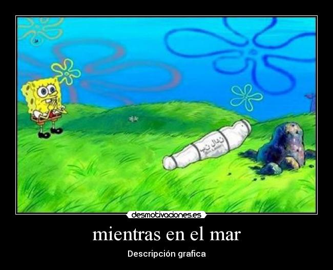 mientras en el mar - Descripción grafica
