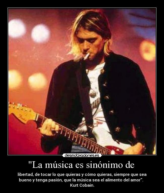 La música es sinónimo de -