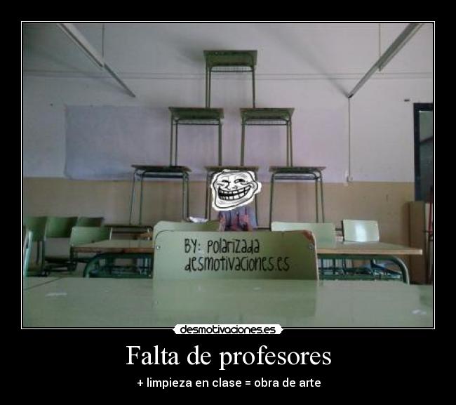 Falta de profesores - 