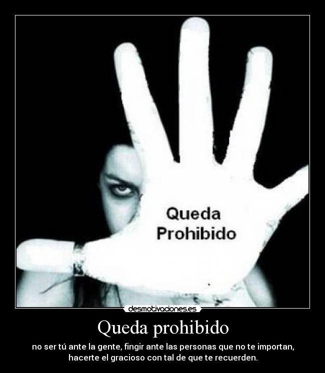 Queda prohibido - 