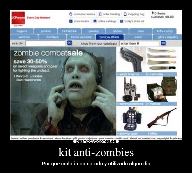 kit anti-zombies - Por que molaria comprarlo y utilizarlo algun dia