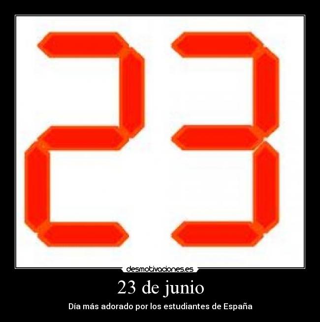 23 de junio -