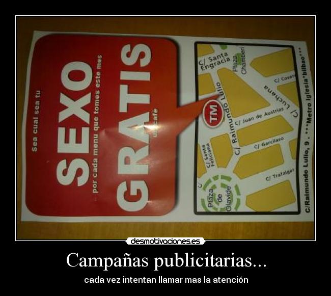carteles sexo gratiss desmotivaciones