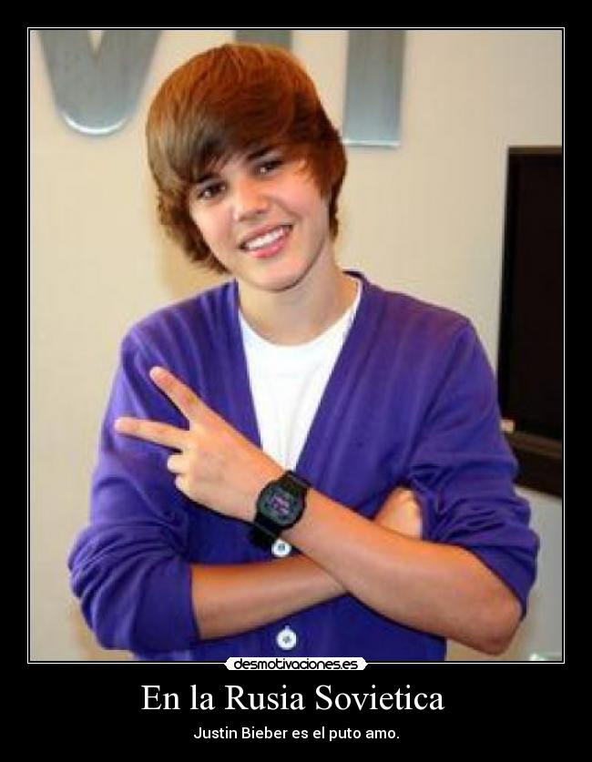 En la Rusia Sovietica  - Justin Bieber es el puto amo.