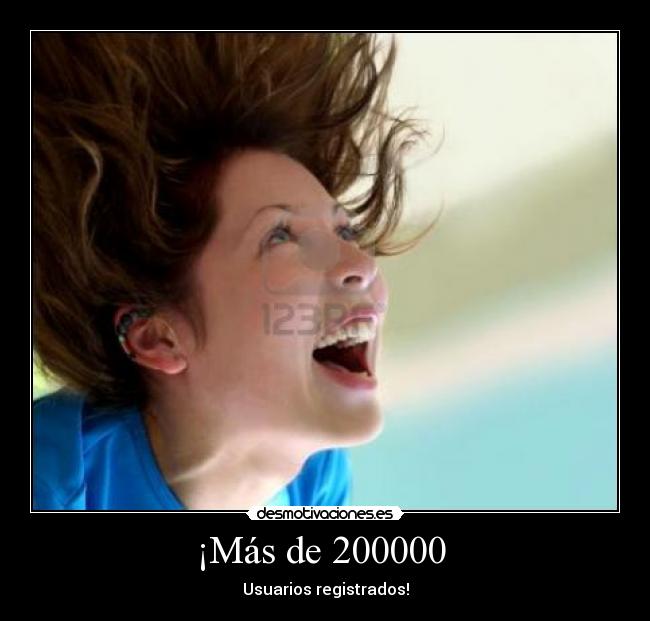 ¡Más de 200000 - Usuarios registrados!
