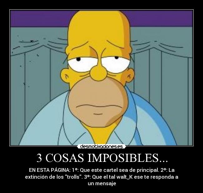 3 COSAS IMPOSIBLES... - 
