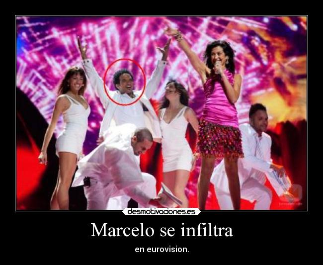 Marcelo se infiltra - en eurovision.