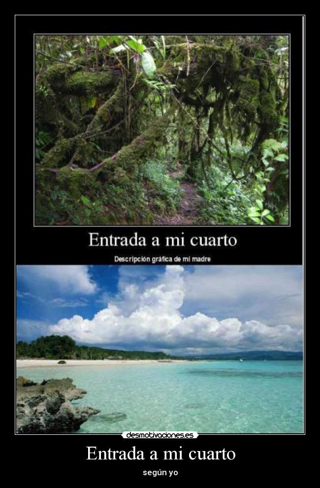 Entrada a mi cuarto - según yo