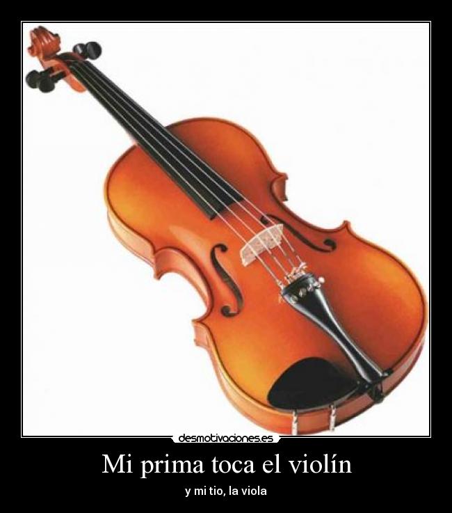 Mi prima toca el violín - 