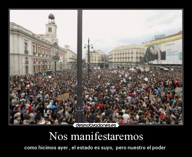 Nos manifestaremos - 