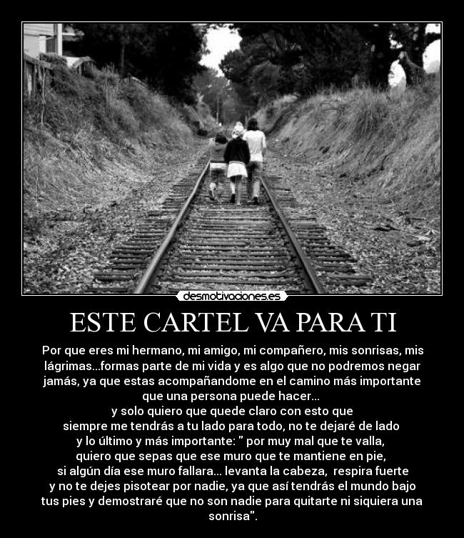 ESTE CARTEL VA PARA TI -