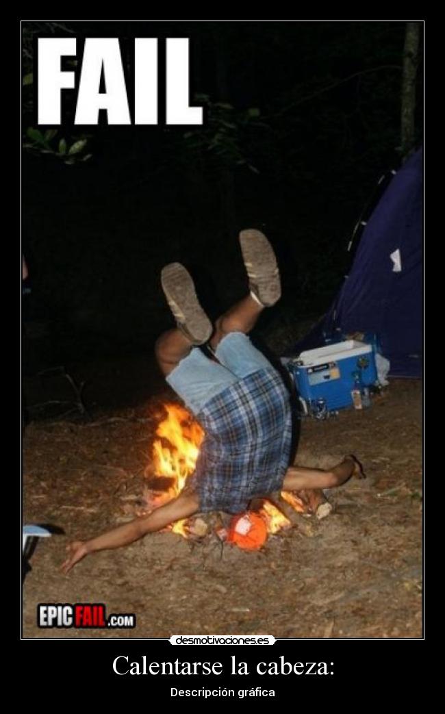 Calentarse la cabeza: - Descripción gráfica