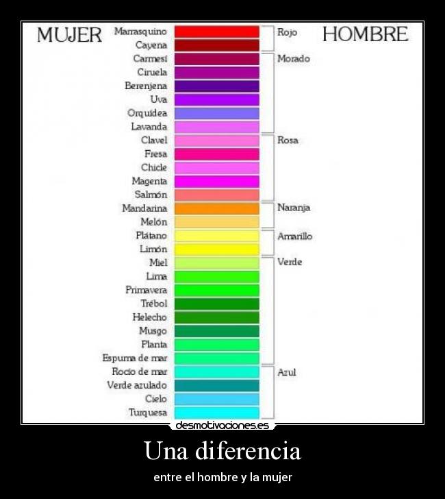 Una diferencia - entre el hombre y la mujer