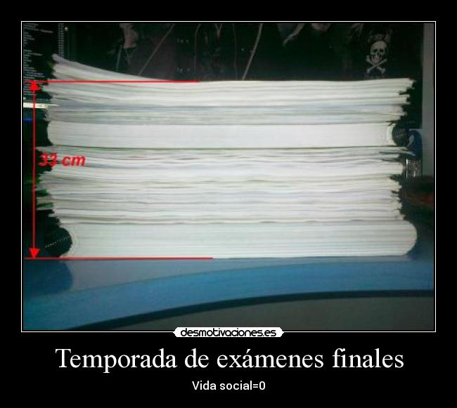 Temporada de exámenes finales -