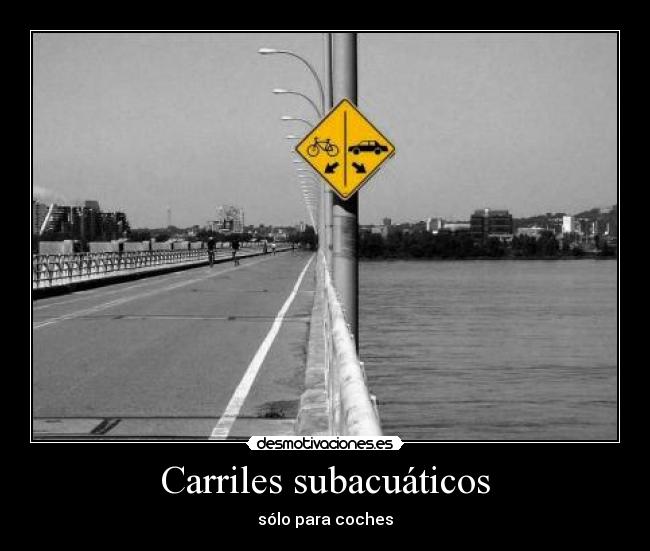 Carriles subacuáticos -