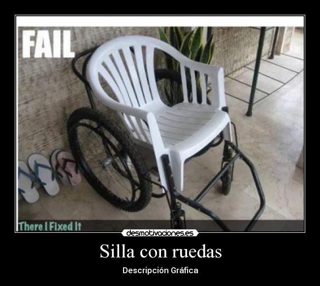 Silla con ruedas -