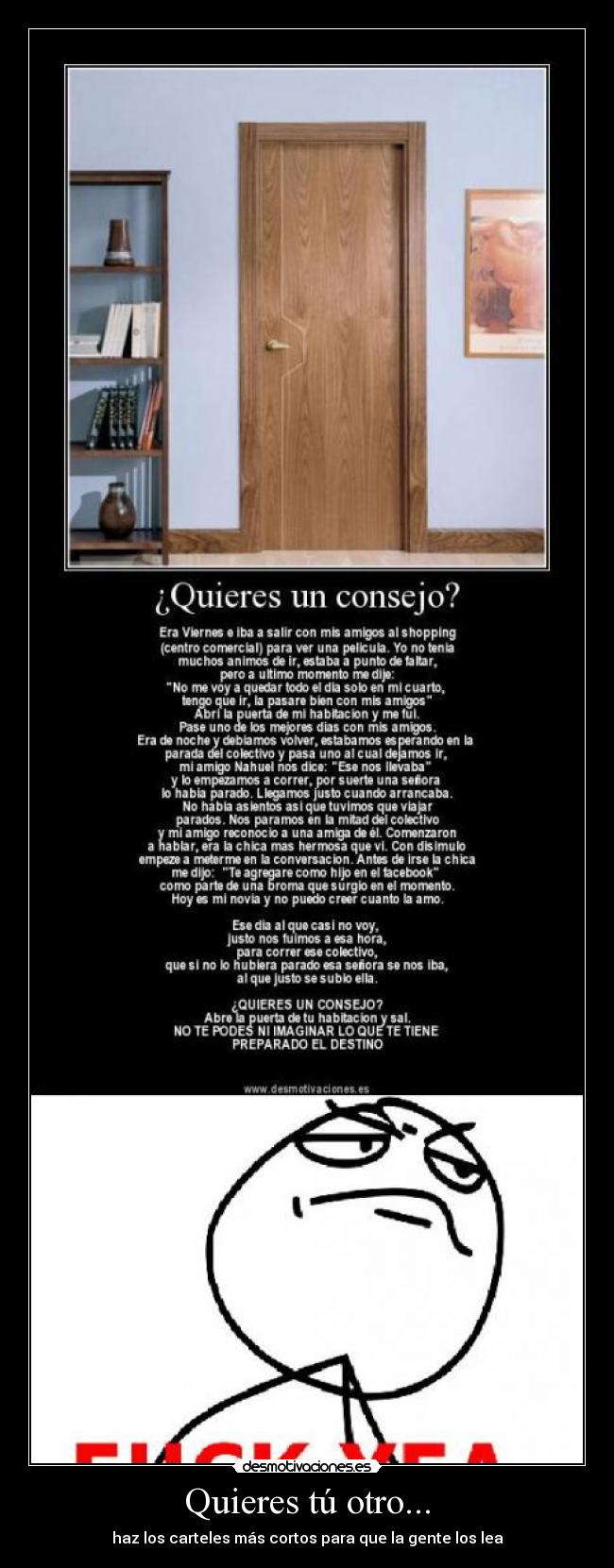 Quieres tú otro... - 