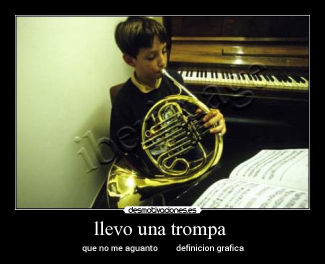llevo una trompa -