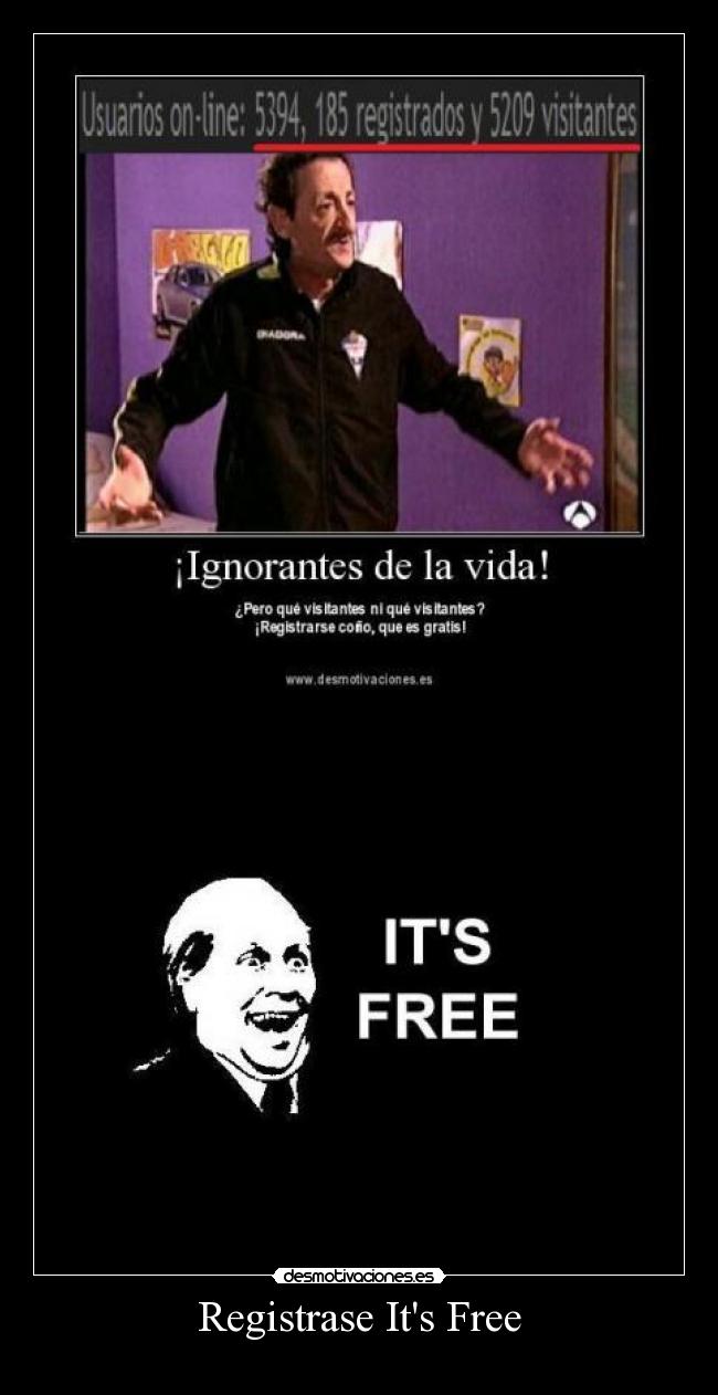 Registrase Its Free -