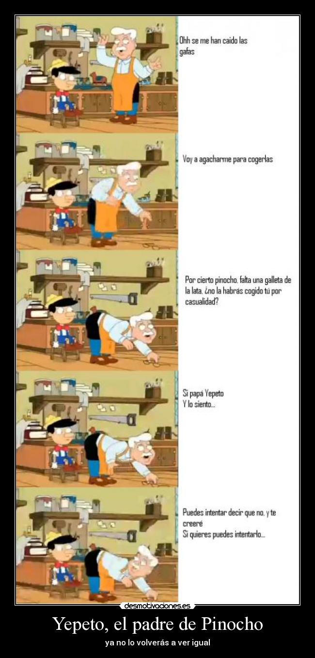 Yepeto, el padre de Pinocho -