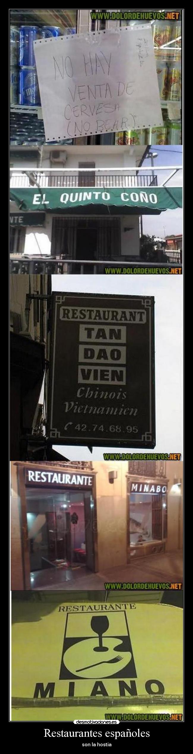 carteles restaurantes desmotivaciones