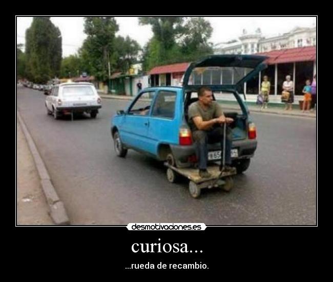 curiosa... - ...rueda de recambio.