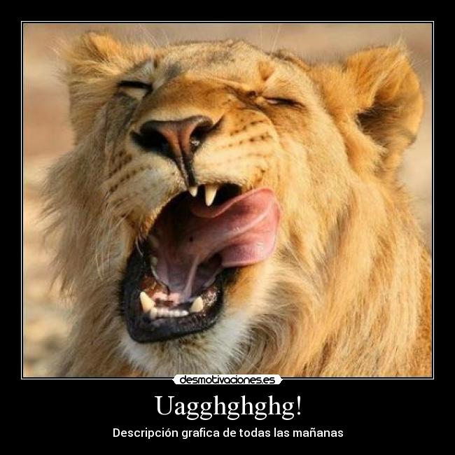 Uagghghghg! - Descripción grafica de todas las mañanas