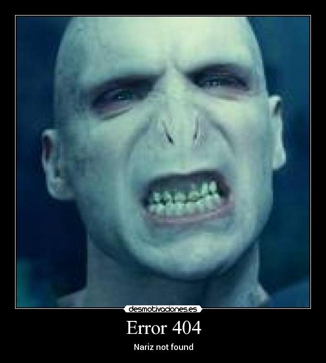 Error 404 - Nariz not found