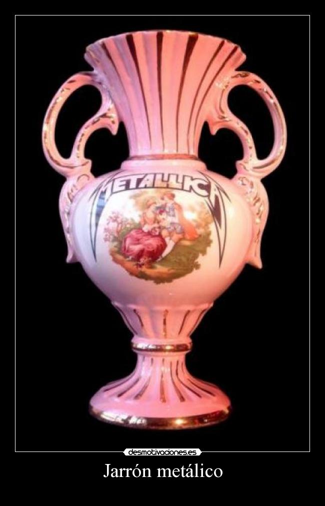 Jarrón metálico -
