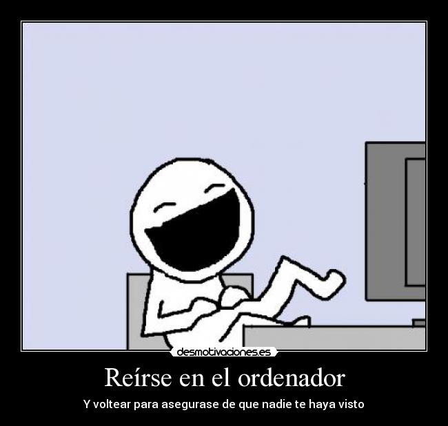 Reírse en el ordenador - 