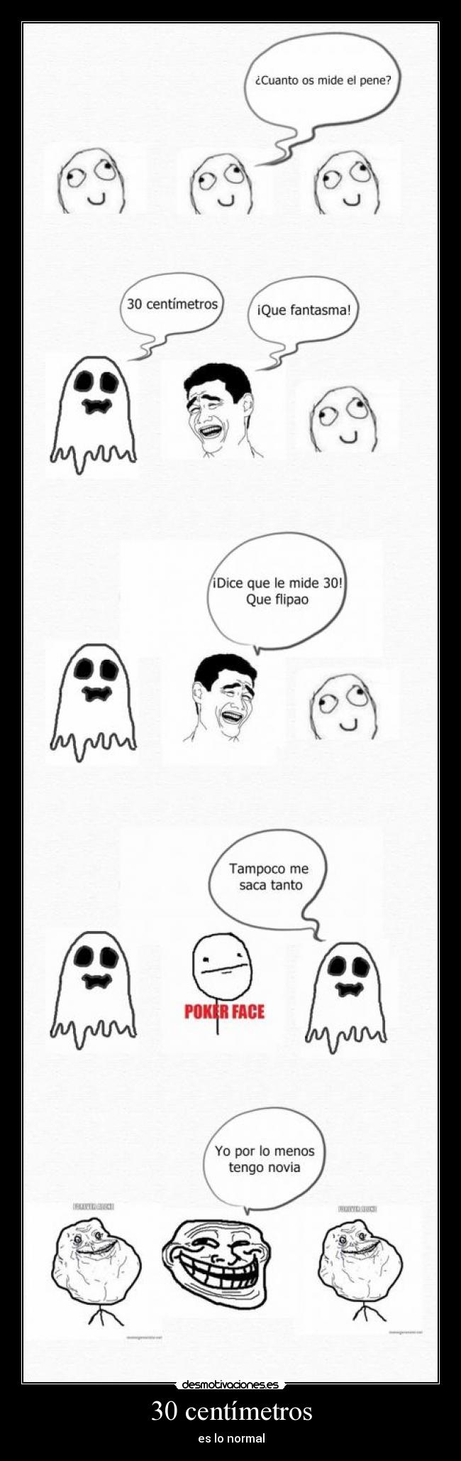 30 centímetros - es lo normal