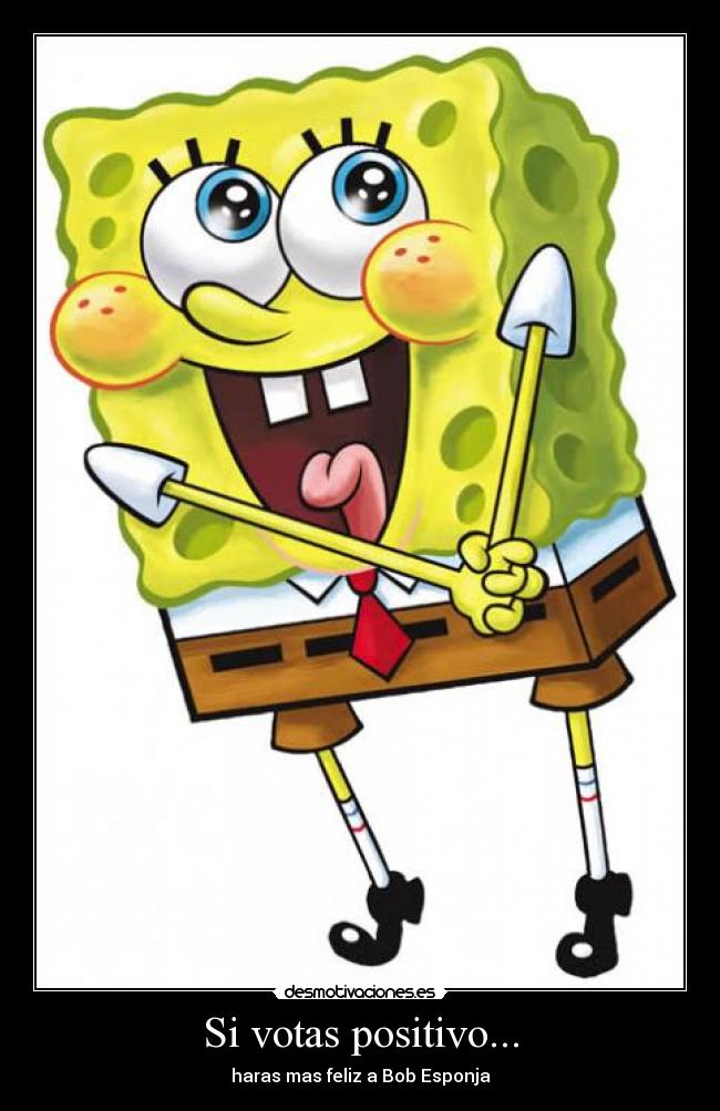 carteles bob esponja desmotivaciones