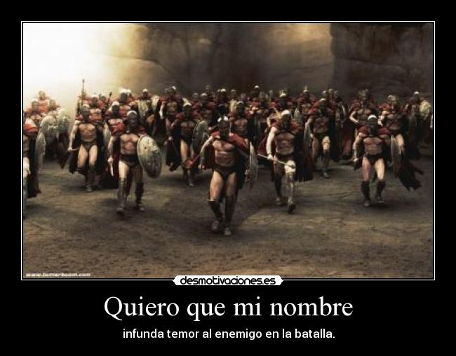 Quiero que mi nombre -