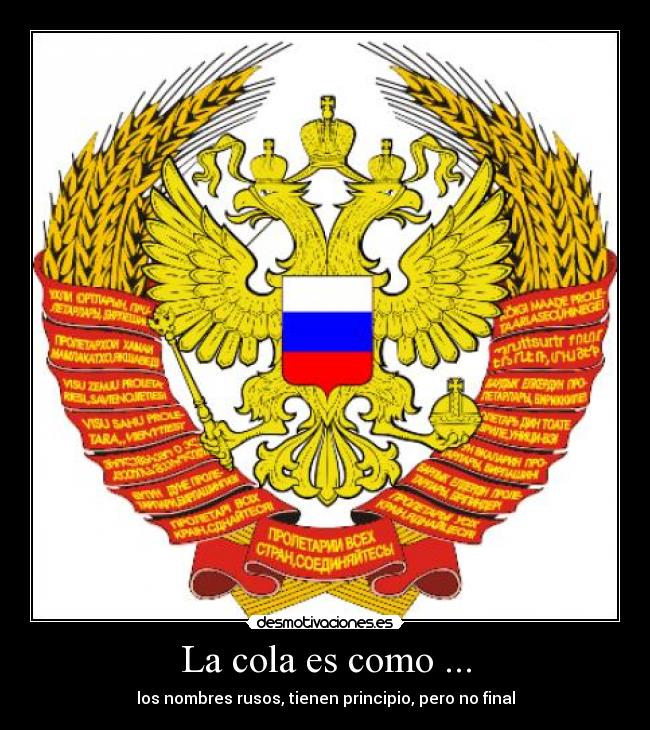 La cola es como ... - 