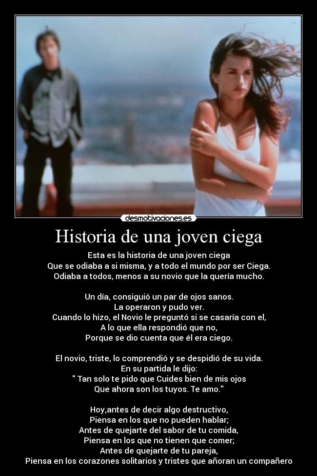 Historia de una joven ciega -