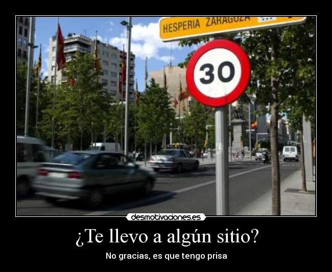 ¿Te llevo a algún sitio? - 