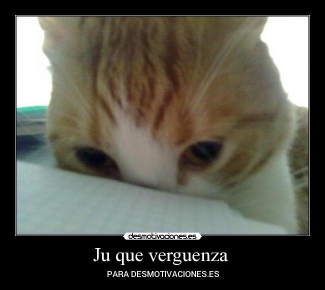 Ju que verguenza -