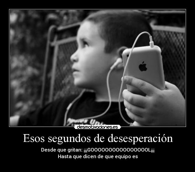 Esos segundos de desesperación -