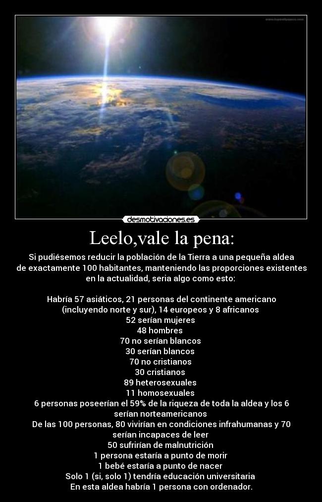 Leelo,vale la pena: -