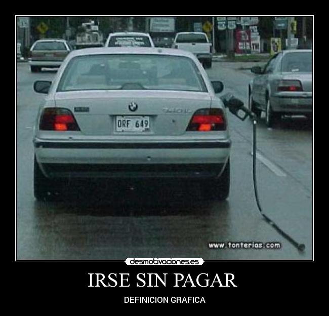 IRSE SIN PAGAR  - 
